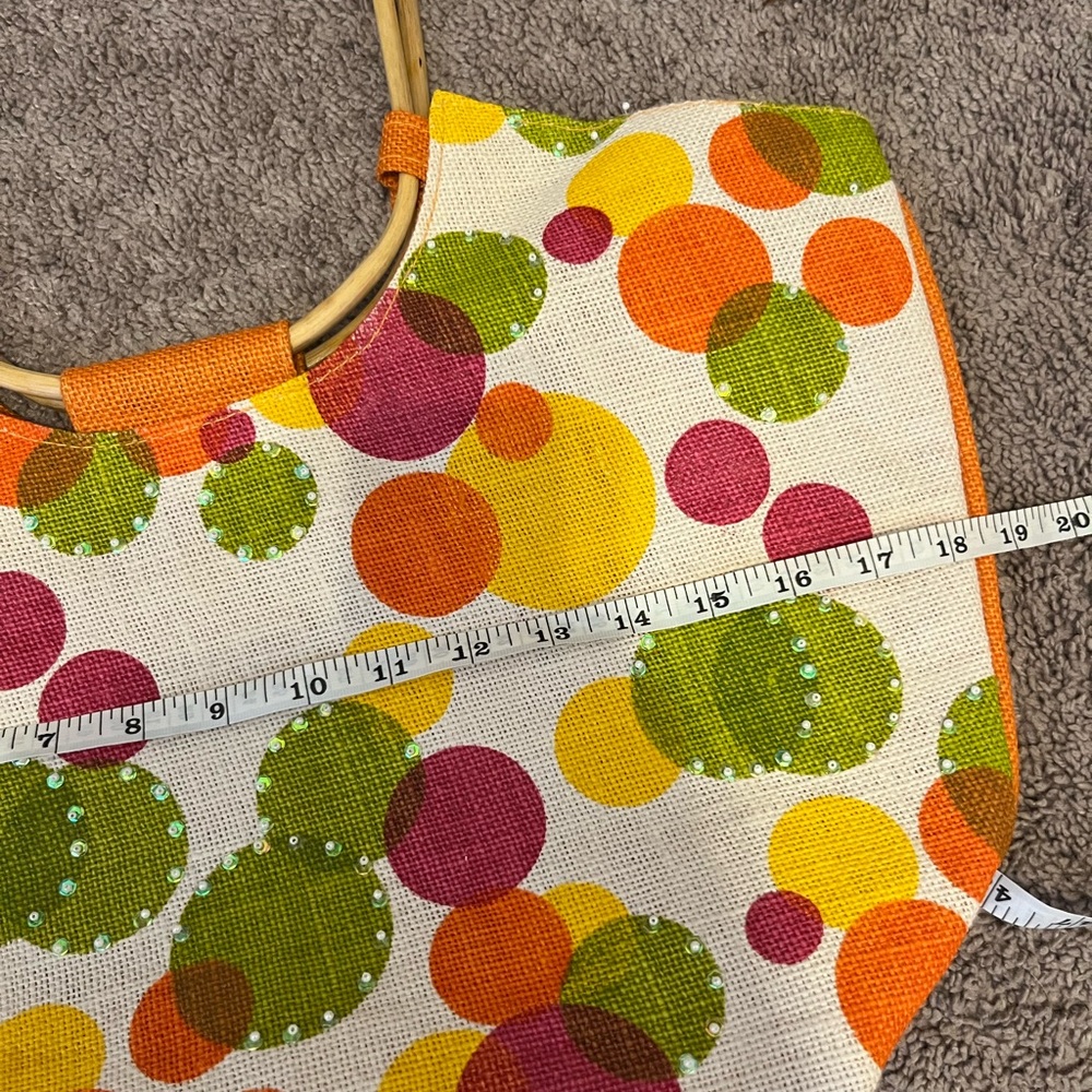 Relativity Multicolor Polka Dot Beach Summer Tote… - image 7